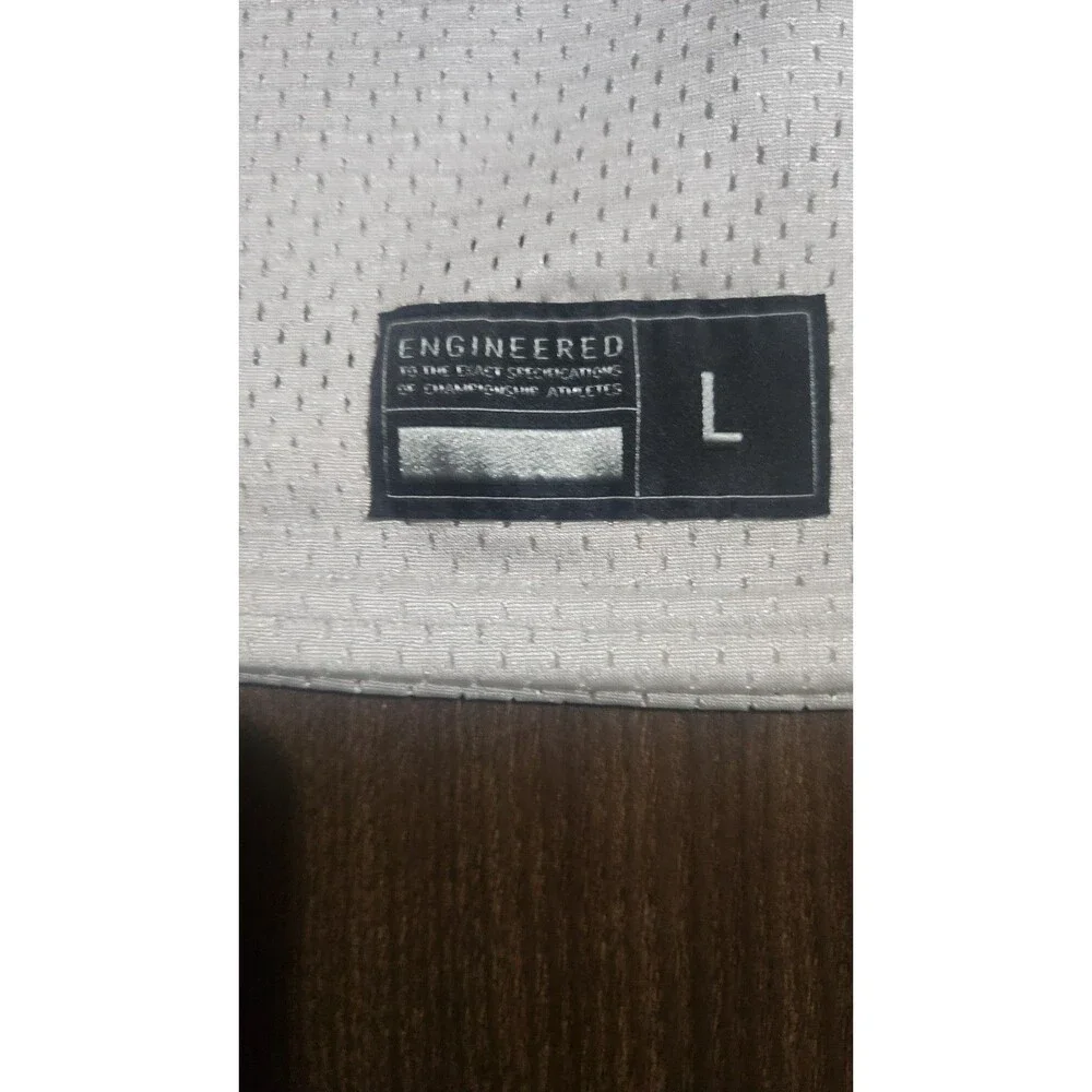Nike Practice Jersey Football Elastic Short Sleeve Youth Boys White Mesh SZ L